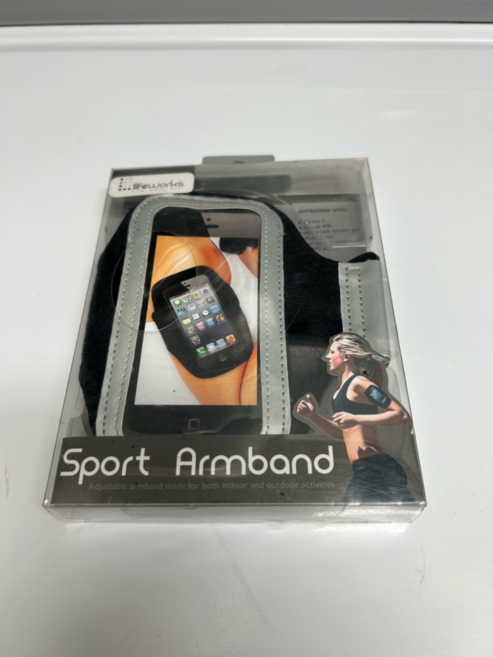 Lifeworks Sport Armband - Black & Clear Packaging
